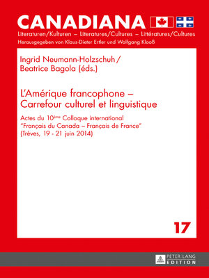 cover image of L'Amérique francophone – Carrefour culturel et linguistique